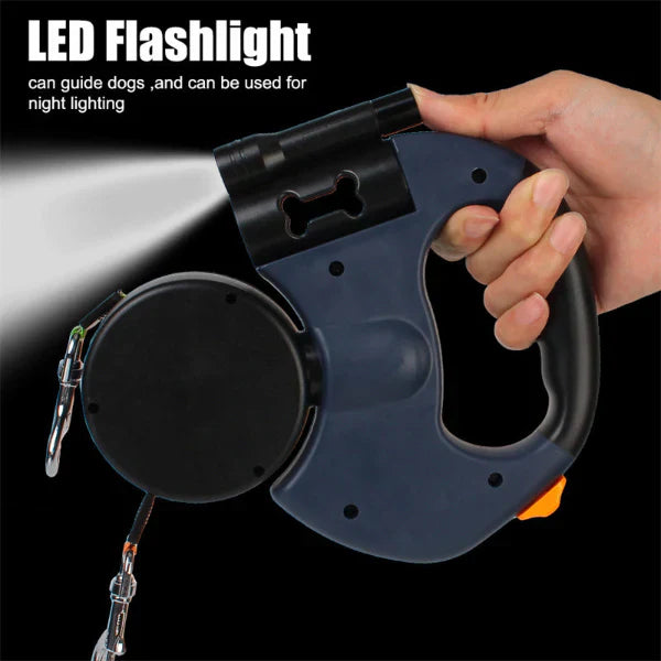 Dual Retractable Dog Leash for 2 Dogs | 2026 Enhanced Edition