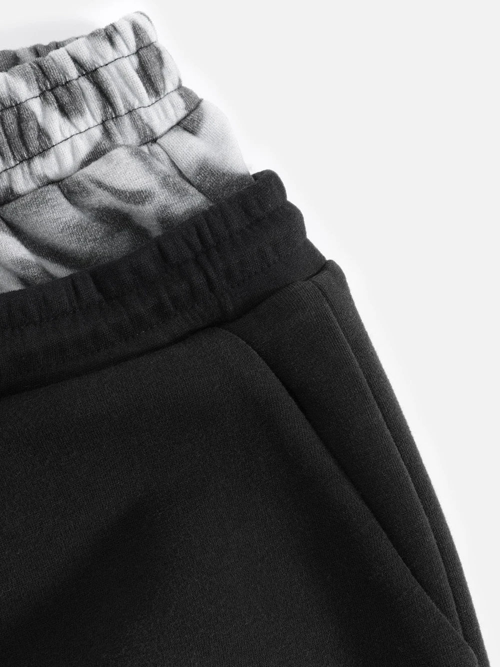 Leopard Double Waist Baggy Sweatpants