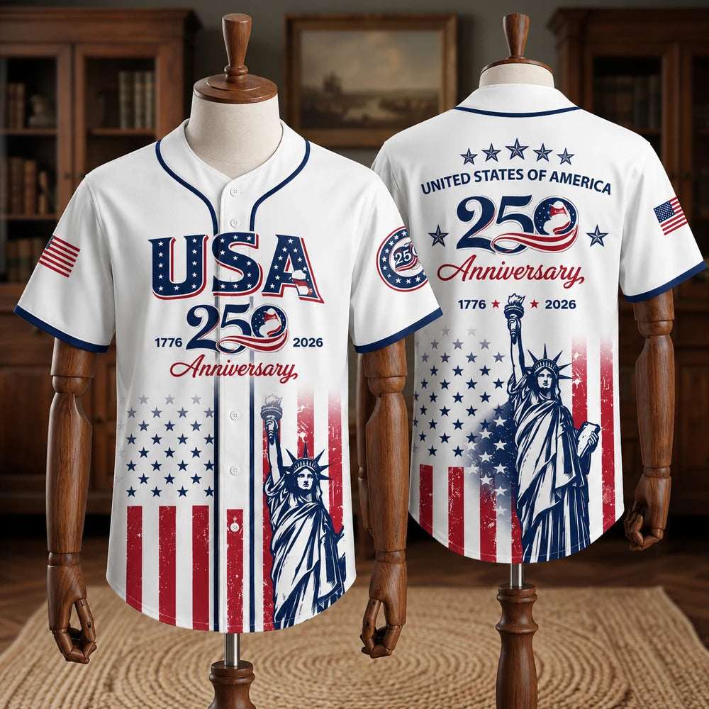 Patriotic Anniversary Baseball Jersey