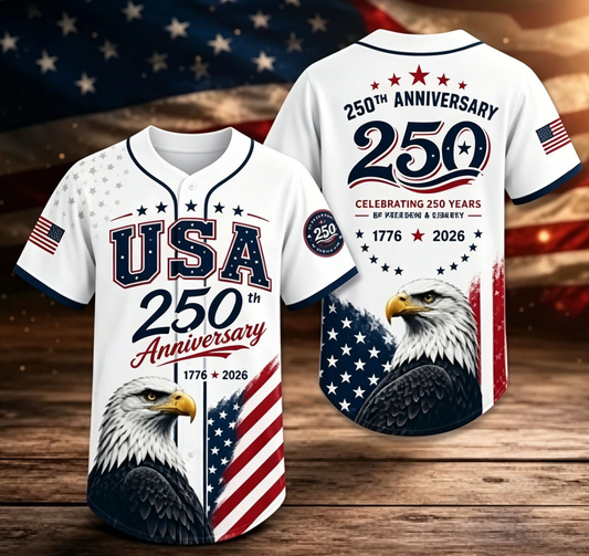 Patriotic Anniversary Baseball Jersey