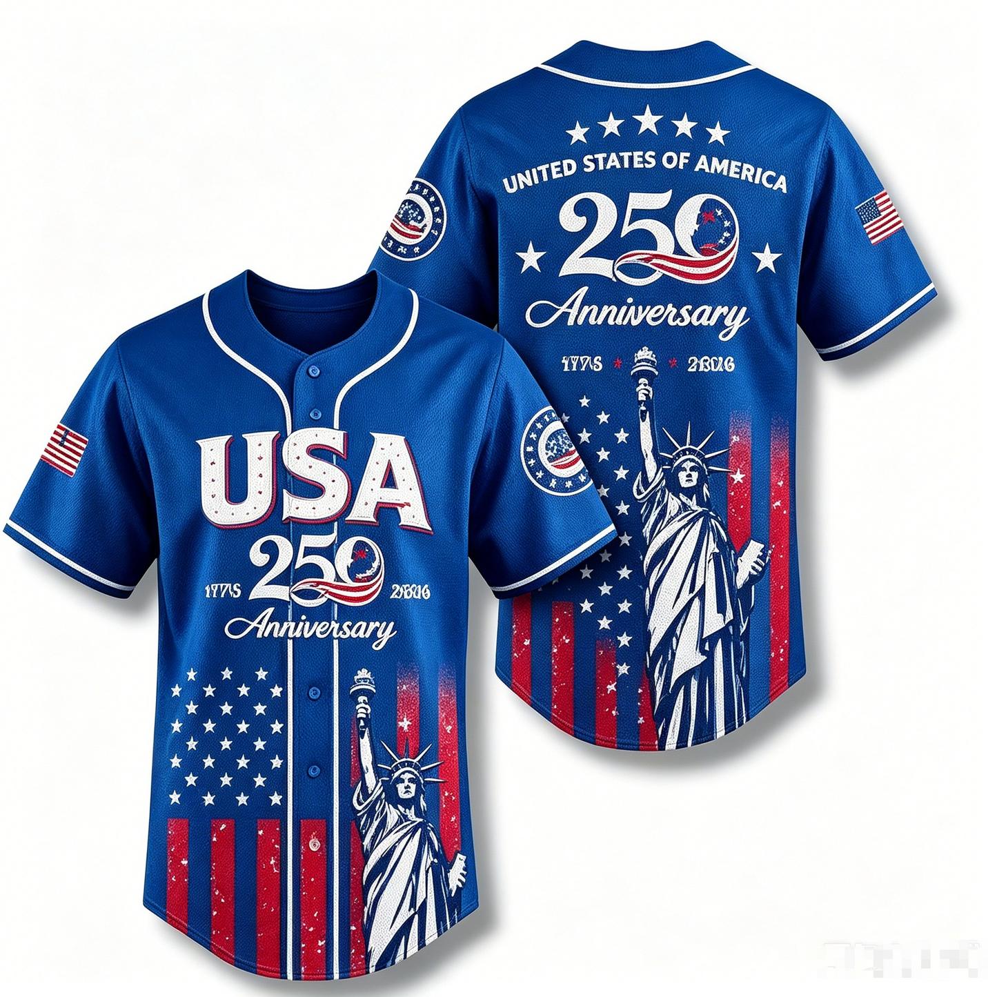 Patriotic Anniversary Baseball Jersey