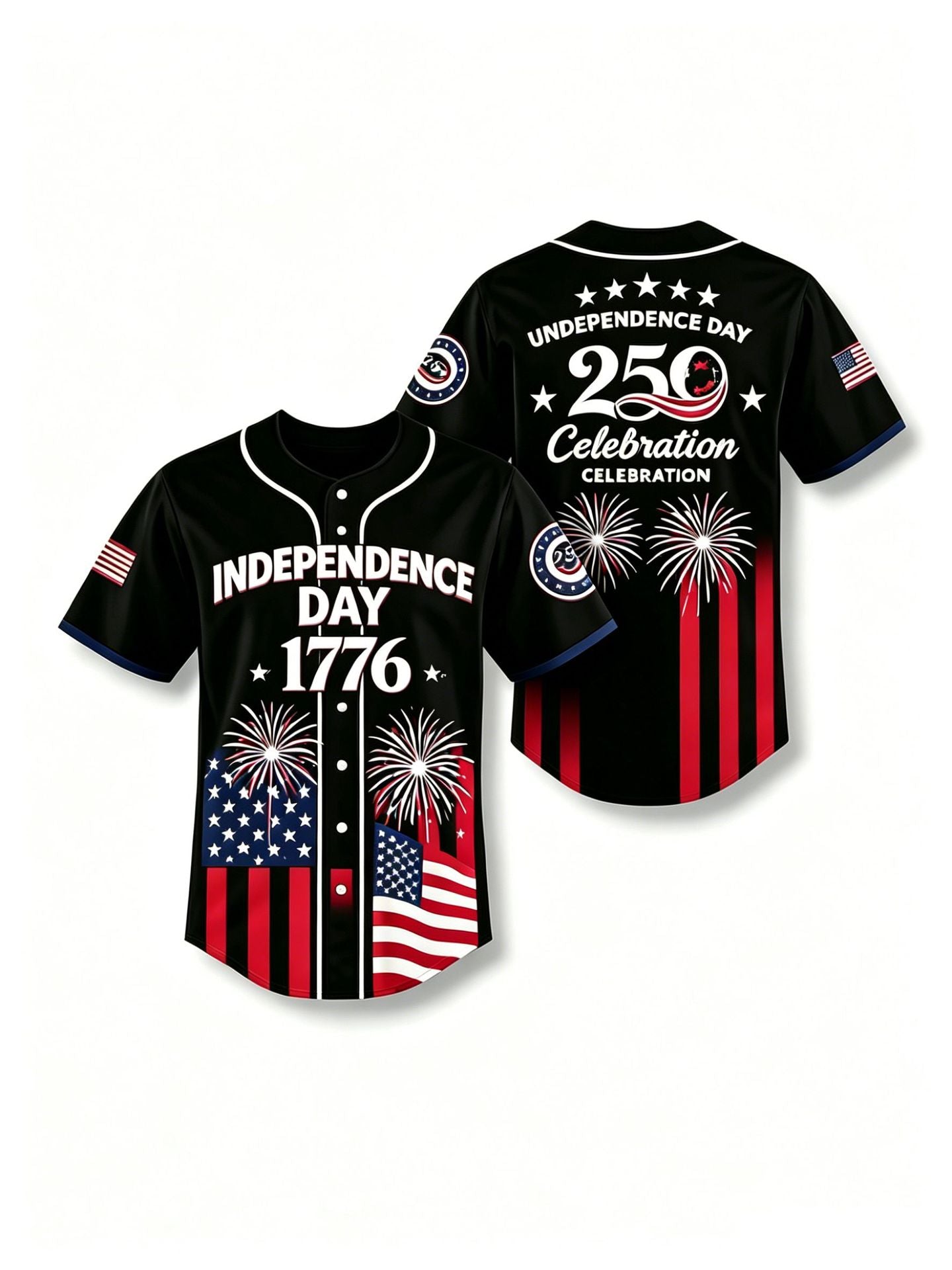 Patriotic Anniversary Baseball Jersey