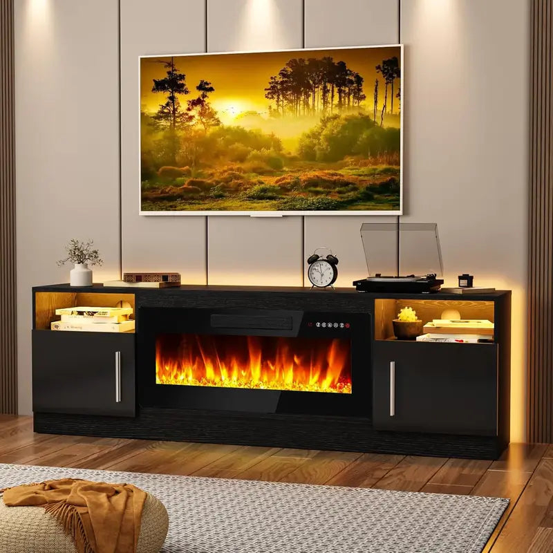 Astra Meuble TV Avec Cheminée