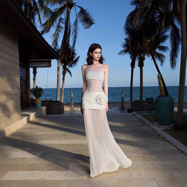 Seaside Mesh Resort Photo Skirt